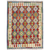 Handmade Multi Kilim Geometric 4x7 ft