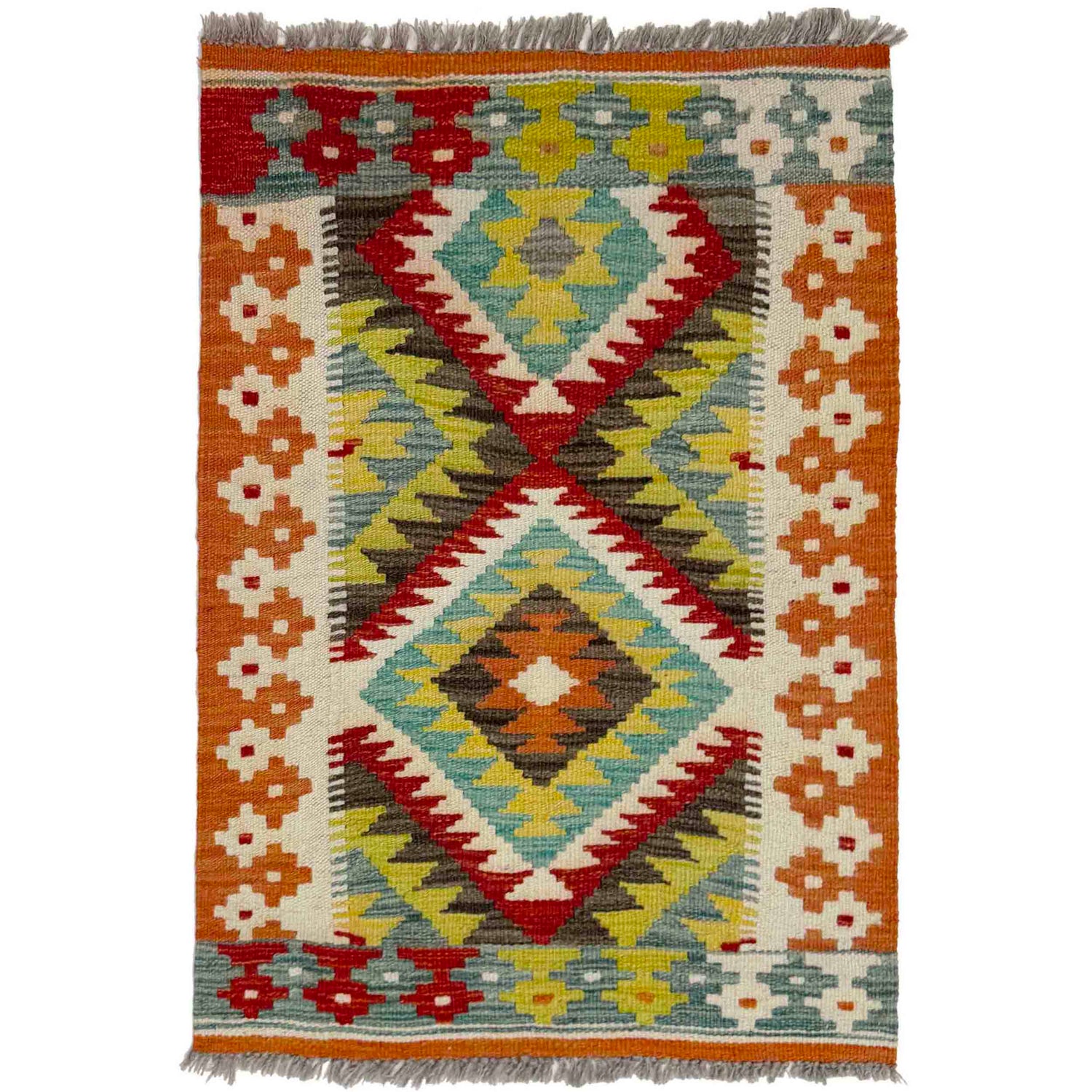 Handmade Multi Kilim Geometric 2x3 ft