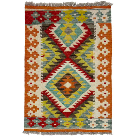 Handmade Multi Kilim Geometric 2x3 ft