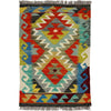 Handmade Multi Kilim Geometric 2x3 ft