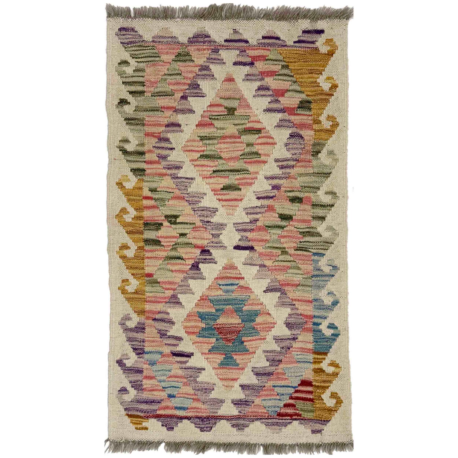 Handmade Multi Kilim Geometric 2x3 ft