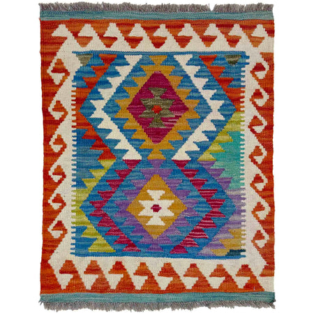 Handmade Multi Kilim Geometric 2x3 ft