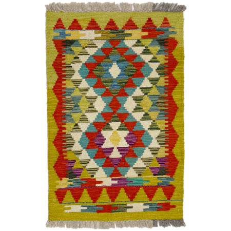 Handmade Multi Kilim Geometric 2x3 ft