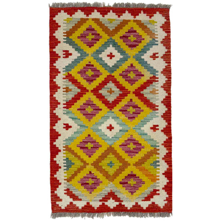 Handmade Multi Kilim Geometric 2x3 ft