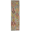 Handmade Multi Kilim Geometric 10' Runner