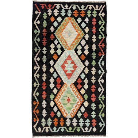 Handmade Multi Kilim Geometric 3x5 ft