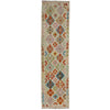 Handmade Multi Kilim Geometric 10' Runner
