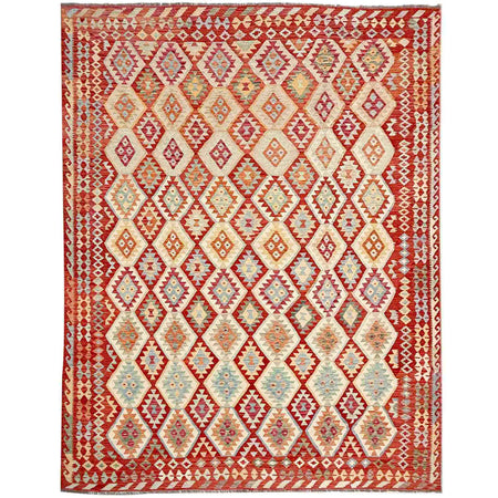 Handmade Multi Kilim Geometric 12x15 ft