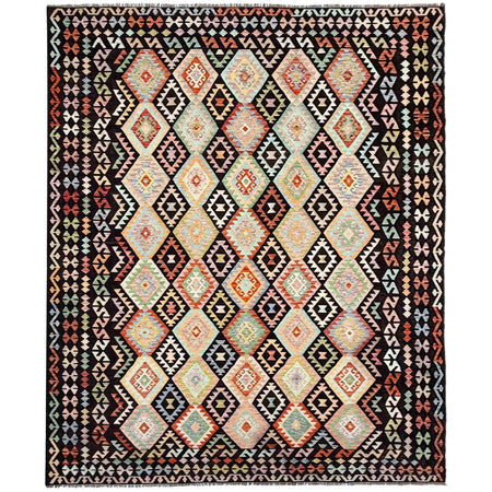 Handmade Multi Kilim Geometric 10x13 ft