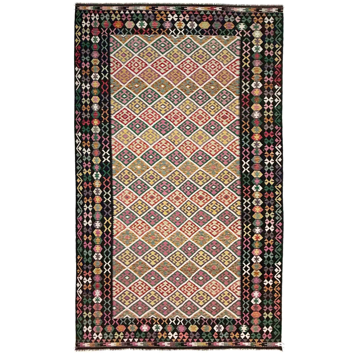 Handmade Multi Kilim Geometric 10x16 ft