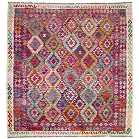 Handmade Multi Kilim Geometric 8x10 ft