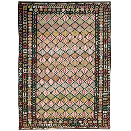 Handmade Multi Kilim Geometric 10x16 ft