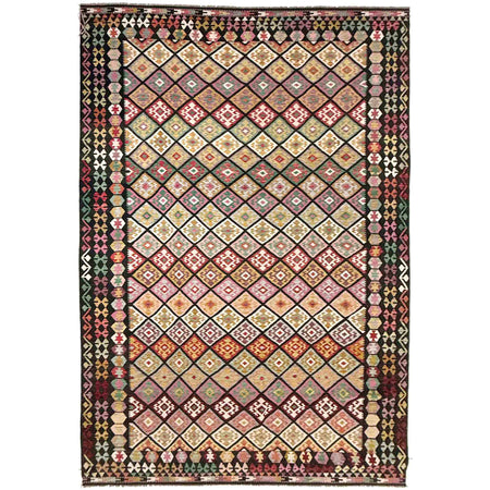 Handmade Multi Kilim Geometric 10x16 ft