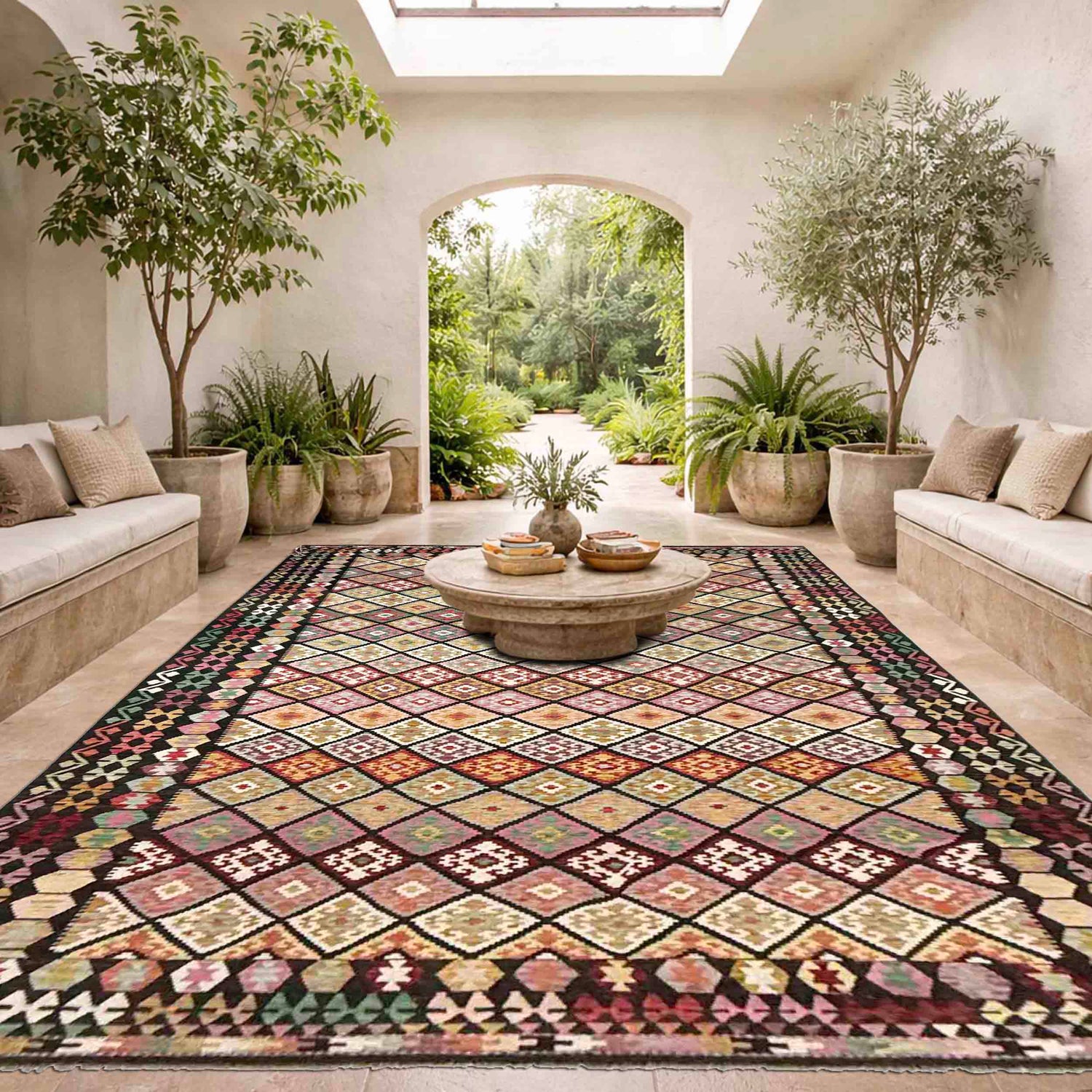 Handmade Multi Kilim Geometric 10x16 ft