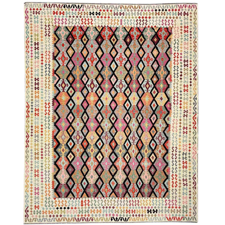 Handmade Multi Kilim Geometric 13x20 ft