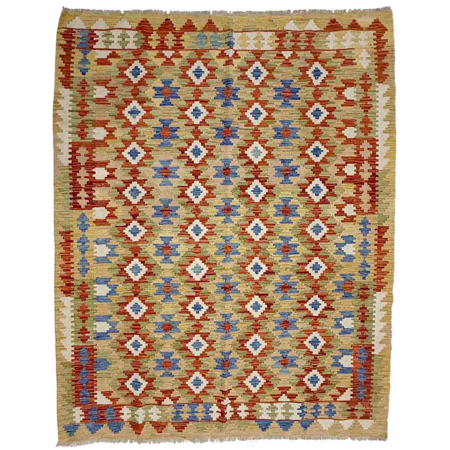 Handmade Multi Kilim Geometric 5x8 ft