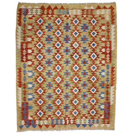 Handmade Multi Kilim Geometric 5x8 ft