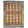 Handmade Multi Kilim Geometric 5x8 ft