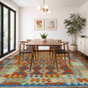 Handmade Multi Kilim Geometric 5x8 ft