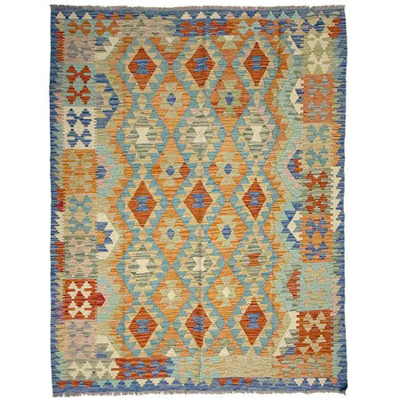 Handmade Multi Kilim Geometric 5x8 ft