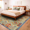 Handmade Multi Kilim Geometric 5x8 ft