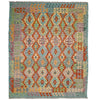 Handmade Multi Kilim Geometric 5x8 ft
