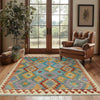 Handmade Multi Kilim Geometric 4x6 ft