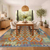 Handmade Multi Kilim Geometric 5x8 ft