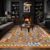 Handmade Multi Kilim Geometric 5x8 ft