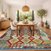 Handmade Multi Kilim Geometric 5x8 ft