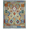 Handmade Multi Kilim Geometric 5x8 ft