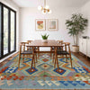 Handmade Multi Kilim Geometric 5x8 ft
