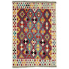 Handmade Multi Kilim Geometric 4x6 ft
