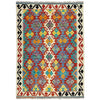 Handmade Multi Kilim Geometric 4x6 ft