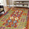 Handmade Multi Kilim Geometric 4x6 ft