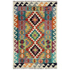 Handmade Multi Kilim Geometric 3x5 ft