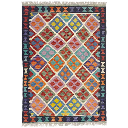 Handmade Multi Kilim Geometric 3x5 ft