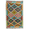 Handmade Multi Kilim Geometric 3x5 ft