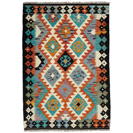 Handmade Multi Kilim Geometric 3x5 ft