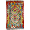 Handmade Multi Kilim Geometric 2x4 ft
