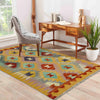 Handmade Multi Kilim Geometric 2x4 ft