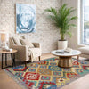 Handmade Multi Kilim Geometric 2x4 ft