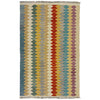 Handmade Multi Kilim Geometric 2x4 ft
