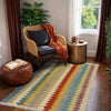 Handmade Multi Kilim Geometric 2x4 ft