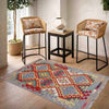 Handmade Multi Kilim Geometric 2x4 ft