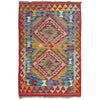 Handmade Multi Kilim Geometric 2x4 ft