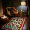 Handmade Multi Kilim Geometric 2x4 ft