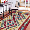 Handmade Multi Kilim Geometric 2x4 ft