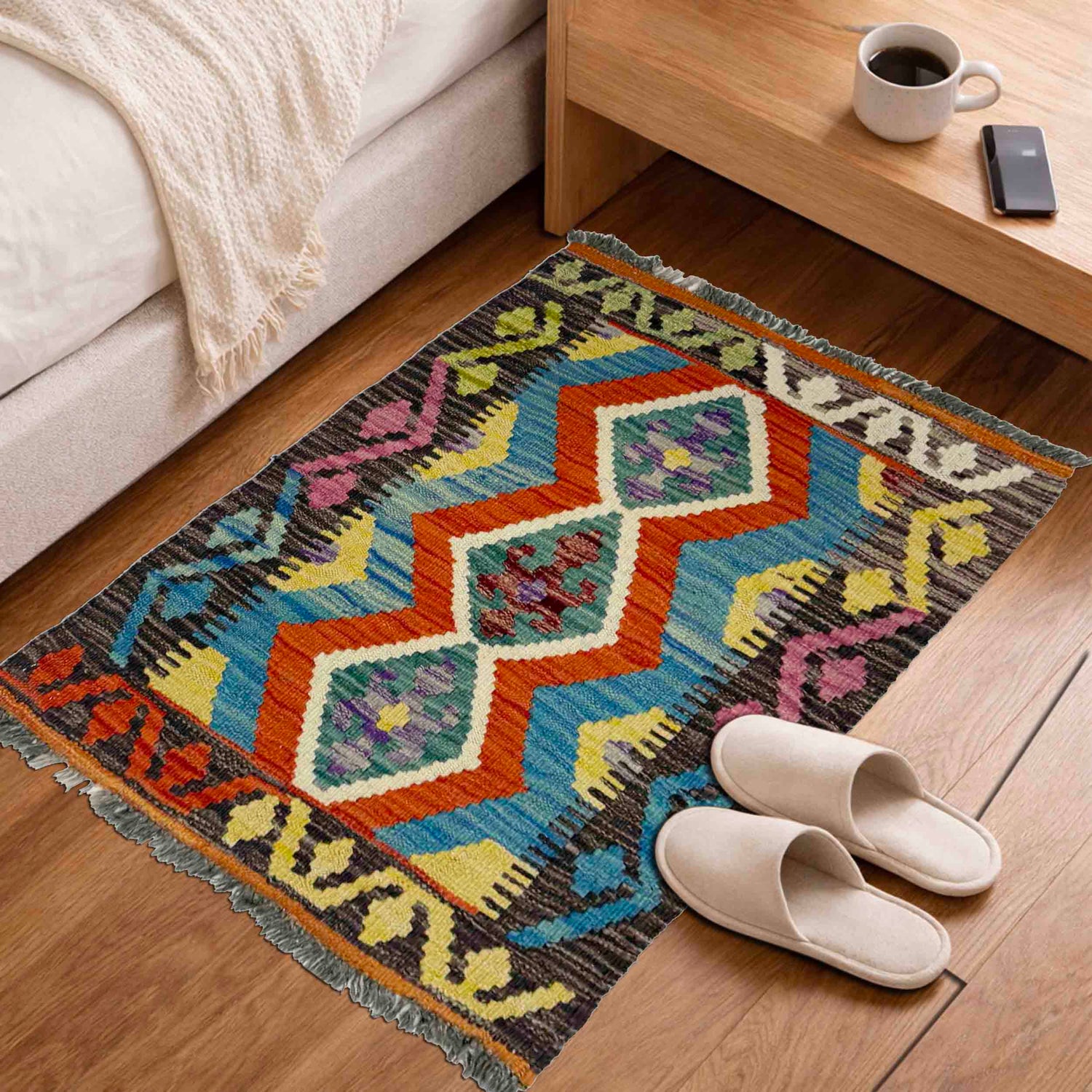 Handmade Multi Kilim Geometric 2x3 ft