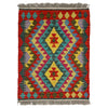 Handmade Multi Kilim Geometric 2x3 ft